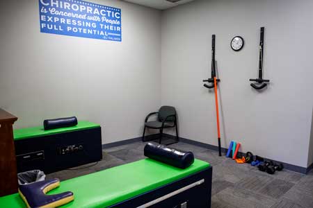 chiropractic services room